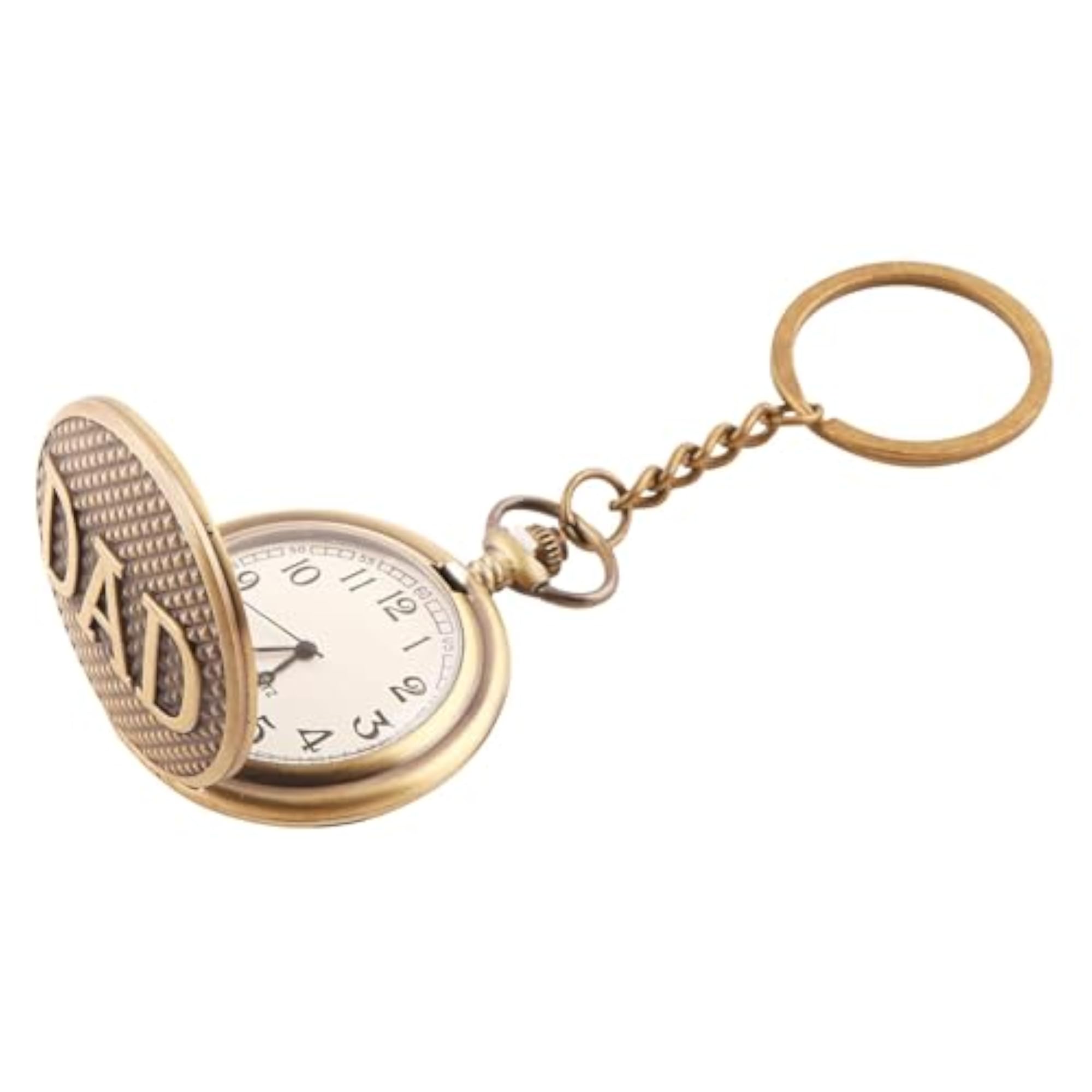 Designer Pocket Watch with Key Chain, Dad Theme