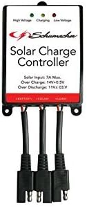 Schumacher Electric Solar Battery Maintainer, SP-400, Water Resistant, Amorphous Solar Technology, 4.8 Watts, 12 Volt, for Motorcycle, Power Sport, Car, Truck, RV, and Marine Batteries