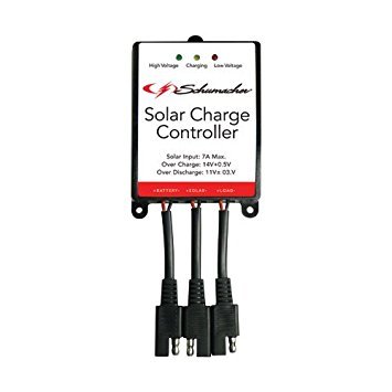 Schumacher Electric Solar Battery Maintainer, SP-400, Water Resistant, Amorphous Solar Technology, 4.8 Watts, 12 Volt, for Motorcycle, Power Sport, Car, Truck, RV, and Marine Batteries