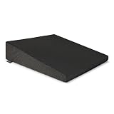 Brandsseller Sitzkeilkissen für Stuhl und Auto, ergonomisches Keilkissen (38 x 38 x 8/2 cm) aus PU-Formschaum, Abnehmbarer Bezug mit Reißverschluss, waschbar bei 40°C, Schwarz