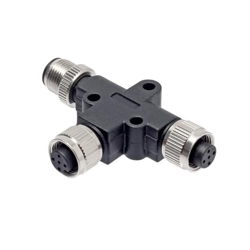 Conector M12 de 5 pines hembra y macho con adaptador de conversión de tres vías para sensor 4