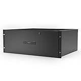 AC Infinity Rack Mount Drawer 4U with Aluminum Faceplate, with Lock and Key, for 19” Equipment...