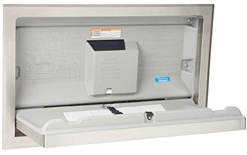 Bobrick Kb110-Ssre Koala Kare Horizontal Recessed Mounted Baby Changing Station, Stainless Steel Finish, 37" Width X 23" Height #TOP1