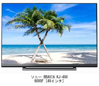 Amazon.co.jp: メディアカバーマーケット ソニー BRAVIA KJ-49X9000F 