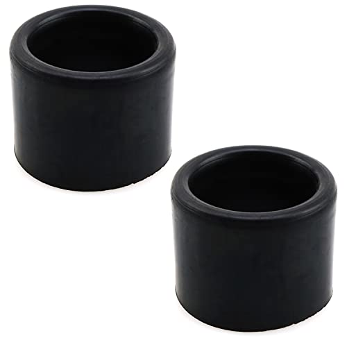 E-Outstanding 2Pcs 50.8Mm 2" Fishing Rod Holder Tube Rubber Insert Protector Fishing Tools, Black #TOP28