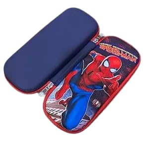 INK SPOT Spiderman Printed Hardtop Pencil Case – Large Capacity Kids School Pouch with Zipper, Cartoon Stationery Box for Boys & Girls-image-7