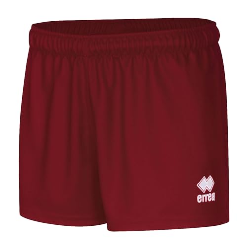 Short de rugby Errea Brest rouge grenat anti-déchirure pour en finir avec les shorts cassés