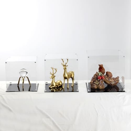 Image of 13 Inch Clear Self Assembly Acrylic Display Case