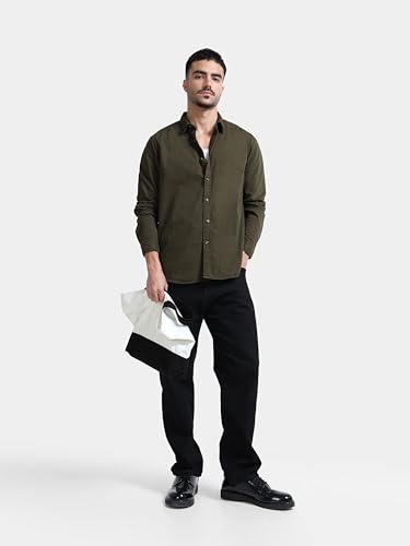 Image of StitchX Men's Full Sleeve Core Essentials Twill Over-Dyed Shirt XS-2XL