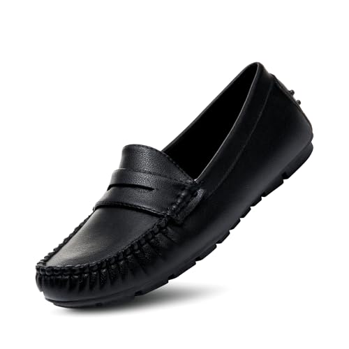 Image of Bernal Women's Non-Slip Penny Loafers - All-Day Comfort Flat Driving Shoes for Work Office & Casual Walking