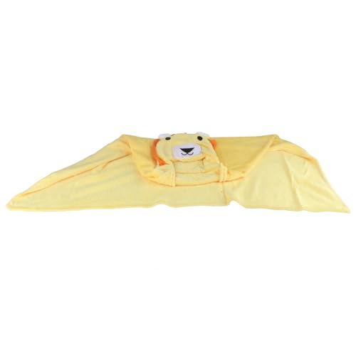 Omquot Toalla con Capucha de Franela Gruesa para Niños Pequeños, Toalla de Baño Cálida y Absorbente para Niños, 70 X 100 Cm