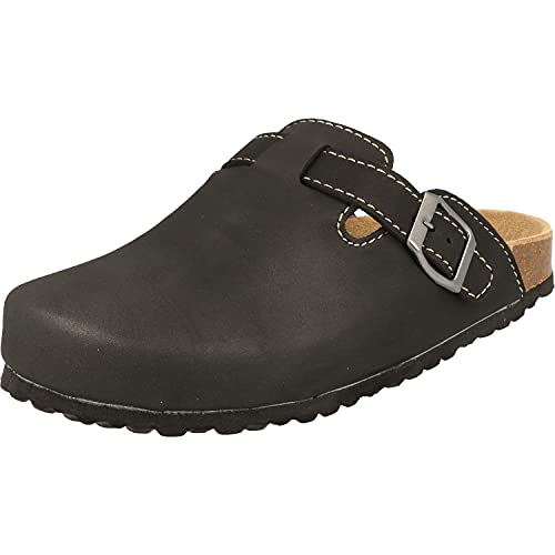 Supersoft Damen Schuhe 276-002 Clogs Pantoletten Hausschuhe Lederfußbett...