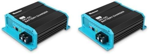 Renogy 12V 20A DC to DC On-Board Battery Charger for Flooded, Gel, AGM, and Lithium Batteries, Using Multi-stage Charging in RVs, Commercial Vehicles, Boats, Yachts (Pack of 2)