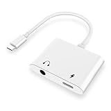 Lecone 2 in 1 Aux-USB-C Adapter USB C auf Klinke, Typ C auf 3.5-mm-Buschse-Kopfhörer-Adapter für Google Pixel 2/2XL/3/3XL, Essential, HTC U11 und LG G6/V20