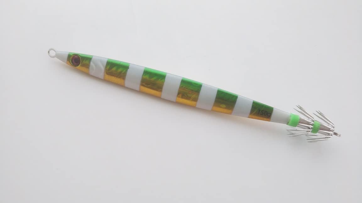 Amazon.co.jp: イカメタル スッテ 40号 150g 183mm グリーン