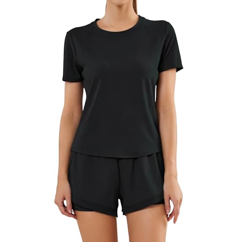 Ensemble yoga femme léger anti-transpiration tenue sport élastique été