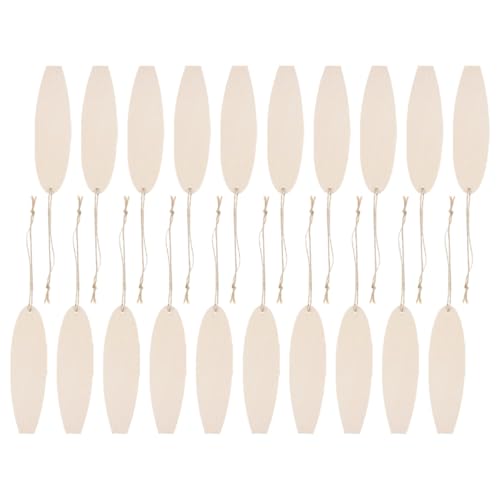 DOITOOL Recortes de Madera para Manualidades Tabla de Surf 40 Piezas 163x48 Mm Decoración de Pared de Playa Bricolaje Verano Artesanía Madera sin Terminar