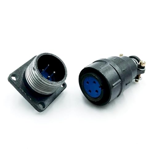 Conector CX16 a tornillo de 5 pines, enchufe macho y hembra circular para cableado 4