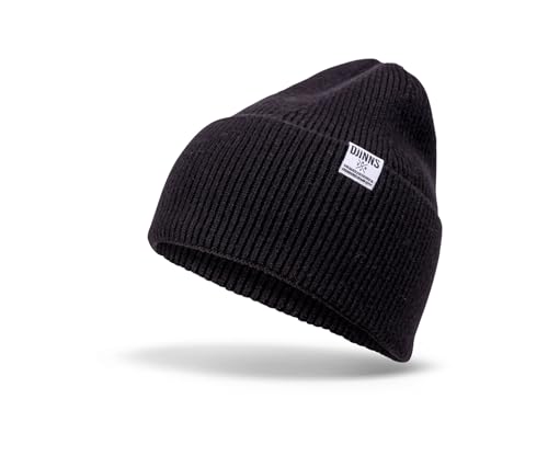 Bonnet d'hiver unisexe Djinns en maille noire pour le quotidien