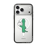CASETiFY コンパクト iPhone 17 Pro Max ケース [MagSafe対応/薄型 軽量/耐衝撃] - Talk to the hand - クリア ブラック