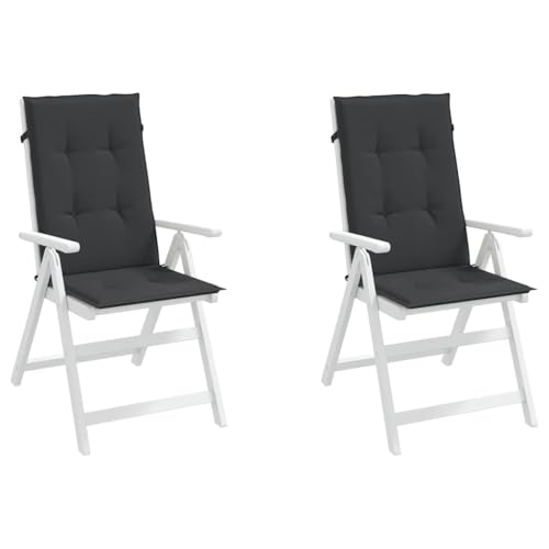 Coussin de chaise de jardin dossier haut imperméable avec cordon