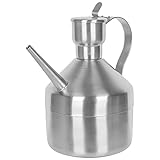 Aceitera o vinagrera de 1,25 litros de capacidad BERGNER fabricada en acero inoxidable.
