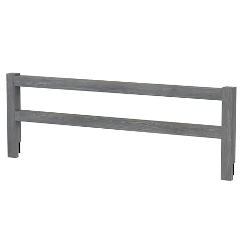 Image of Safety Guard Rail for Baby, Kids, and Children - Solid Wood Safety Bed Rail for Toddlers - Easy Installation - Premium Protection for Bunk, Twin, Full, Queen and King Size Beds - (Arctic Grey)