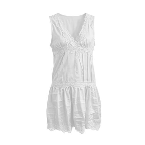 Vestido de encaje informal con elegante diseño bicapa texturizado 2