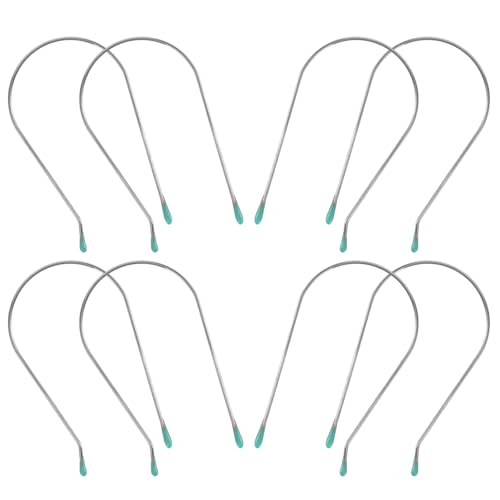 Garneck Lot de 8 Pinces à Friser Chauffantes Électriques en Acier Inoxydable 304, Clips de Rechange pour Bigoudis 4,45 Cm, Accessoires de Coiffage pour Permanentes à Domicile, Fixation