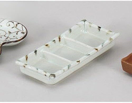 10個セット 薬味皿 ウノフ十草三品皿 [19 x 8 x 3cm] 【料亭 旅館 和食器 飲食店 業務用 器 食器】