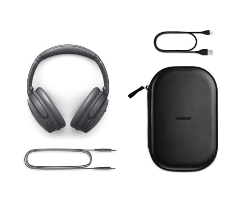 Image of (Refurbished) Bose QuietComfort 45 Bluetooth Wireless Noise Cancelling On Ear Headphones, Eclipse Grey -