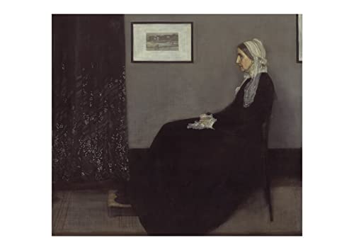 Impression d'art encadrée Whistler Mère de l'artiste format petit mat