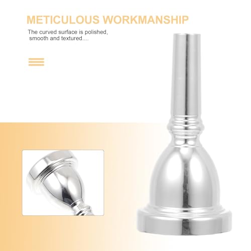 Embouchure de tuba pour instruments à vent accessoire cuivre argenté - 2