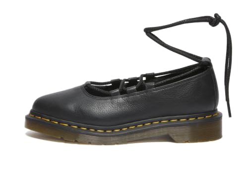 Image of Dr. Martens Elphie II - Ballet Shoes for Women - Leather Insole and Lining - Tapered PVC Outsole Black UK 8 (US Women's 10) M