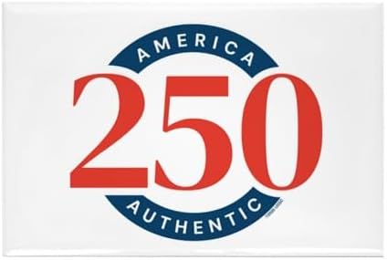 CafePress America250: Authentic Rectangle Magnet, 3"x2" Refrigerator Magnet