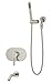 Symmons S-4304-STN-1.5-TRM Sereno Single Handle 1-Spray Tub and Hand Shower Trim in Satin Nickel - 1.5 GPM (Valve Not Included)