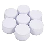 QZQHNYJ 36 Pcs Belly Storage Jar Candy Empty Tin Cans Suppliers Candle Jars Small Storage Container Tea Sealed Jar Candle Tins for Candles Tin Boxes Tinplate White Pearlescent Tast