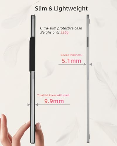 WALNEW Case for Remarkable Paper Pro, Slim, Lightweight Protective Case with Pen Holder, Auto Sleep/Wake Book Cover for Remarkable Paper Pro 11.8 Inch (2024 Released) (Black)