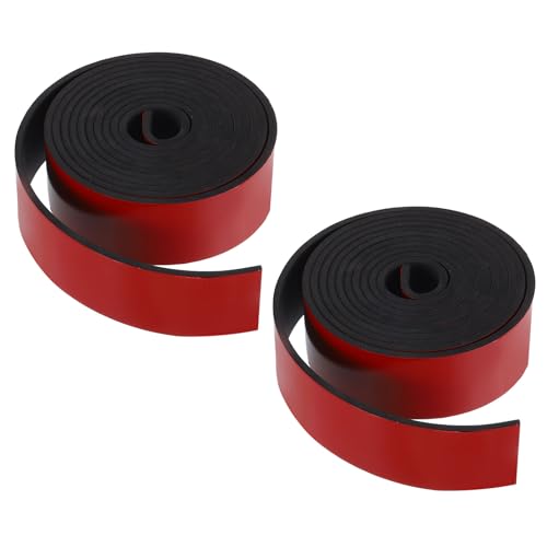 PATIKIL Cinta Aislante Para De 11 Pies X 2 Pulgadas X 1/5 Pulgada 2 Piezas Cinta De Espuma De Goma Con Adhesivo Resistente A Las Inclemencias Del Tiempo Para Evitar Que Las Negro Rojo