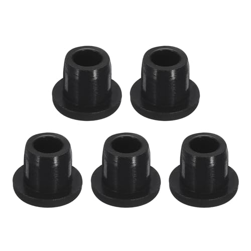 Image of uxcell 5 Pcs Black Plug Holes, Waterproof Rubber Button Plug for 10mm / 0.39 inch Hole