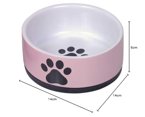 Nobby Keramik Napf Paw, pink Ø 14 x 6,5 cm, 0,4 l, 1 Stück