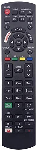 Television Remote Compatible with All Panasonic LED/LCD/HD TV Remote Control (Please Match The Image with Your Old Remote)