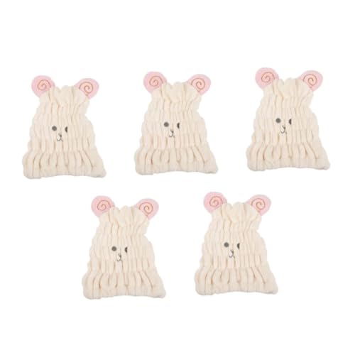 Bonnet de séchage pour cheveux mouillés - Lot de 5 serviettes turbans absorbantes