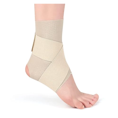 LCKKJHG Tutore Caviglia Tutore for Caviglia, tutore Protettivo, Cinghia di Compressione, tutore for Tendine d'Achille, tutore for Caviglia ... Elastica(Beige,XL)