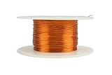 TEMCo 28 AWG Copper Magnet Wire - 4 oz 497 ft 200°C Magnetic Coil Winding