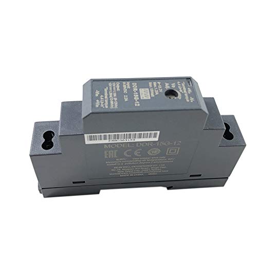 Original Mean Well DIN Rail DC-DC Converter DDR-15G Input 9-36V DC to 12V DC 1.25A 15W meanwell Switching Power Supply Power Converter (12V/24Vdc to 12Vdc)
