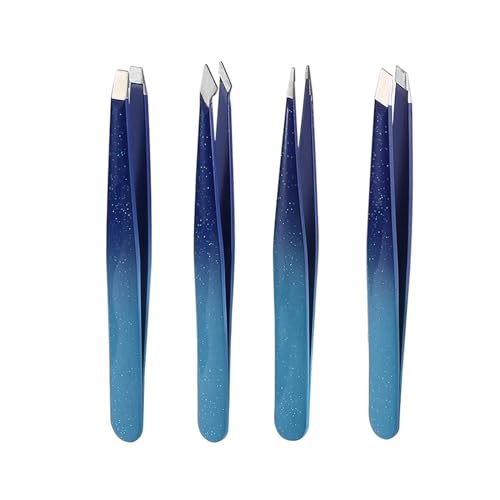 MidiLi Tweezers, Gradient Glitter Eyebrow Tweezers For Facial/Ingrown Hair Splint Hair Removal Eyebrow Plucker Tools Tweezers - Image 3