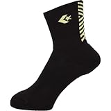 [コンバース] バスケ 靴下 クッションソックス 抗菌 防臭 CB152051 ブラック×パステルイエロー