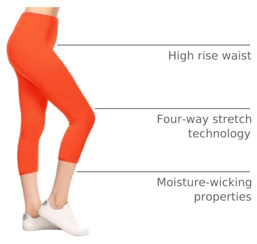 Image of Leggings Depot High Waisted Leggings for Women Buttery Smooth & Soft Women's Solid Yoga - Reg, Plus, 1X3X, 3X5X