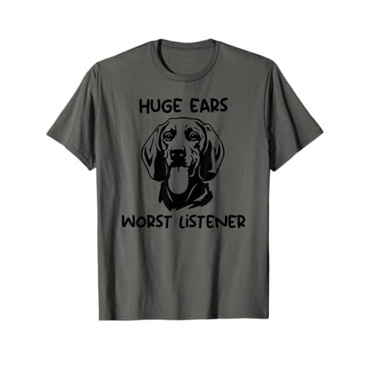 Redbone Coonhound Dog Huge Ears Worst Listener T-Shirt
